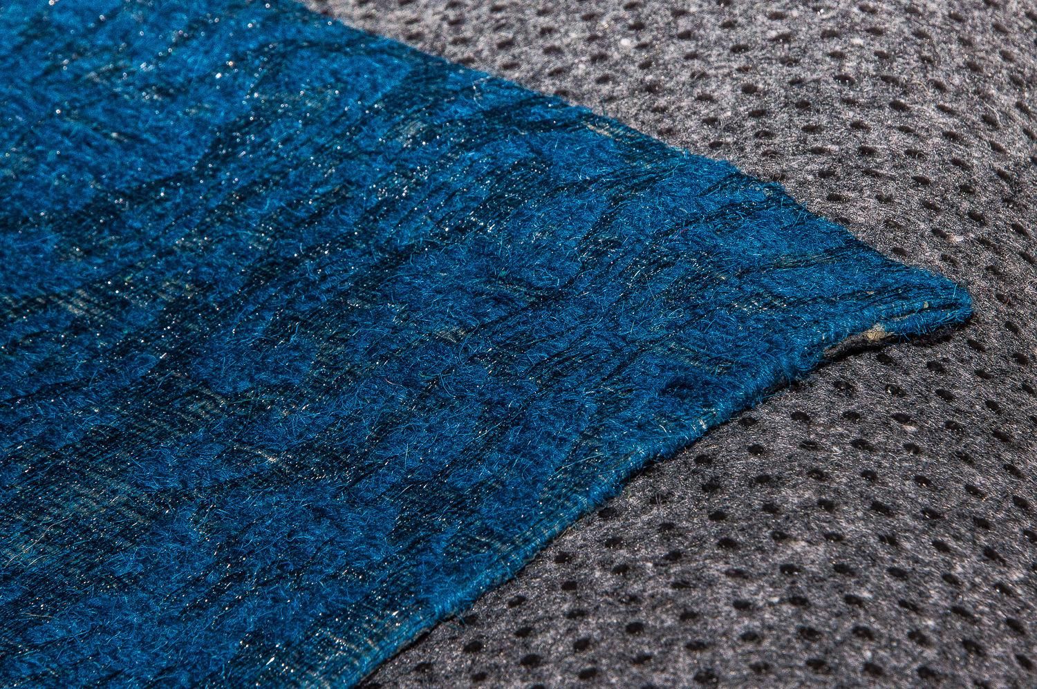 Alfombra de patchwork - 240 x 170 cm - turquesa