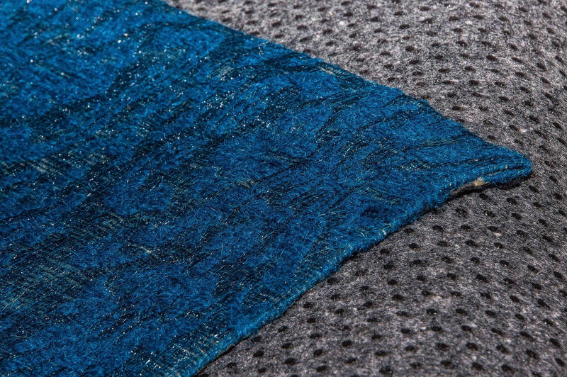 Alfombra de patchwork - 240 x 170 cm - turquesa