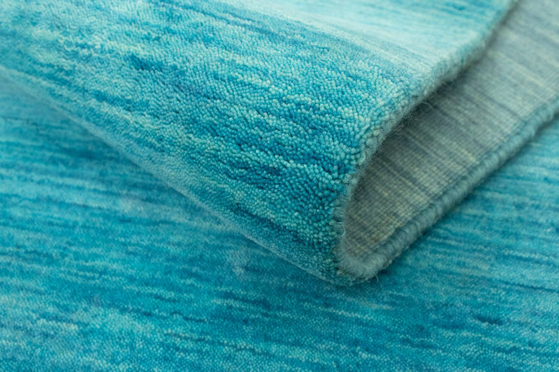 Alfombra Gabbeh - Loribaft Softy - 400 x 300 cm - turquesa
