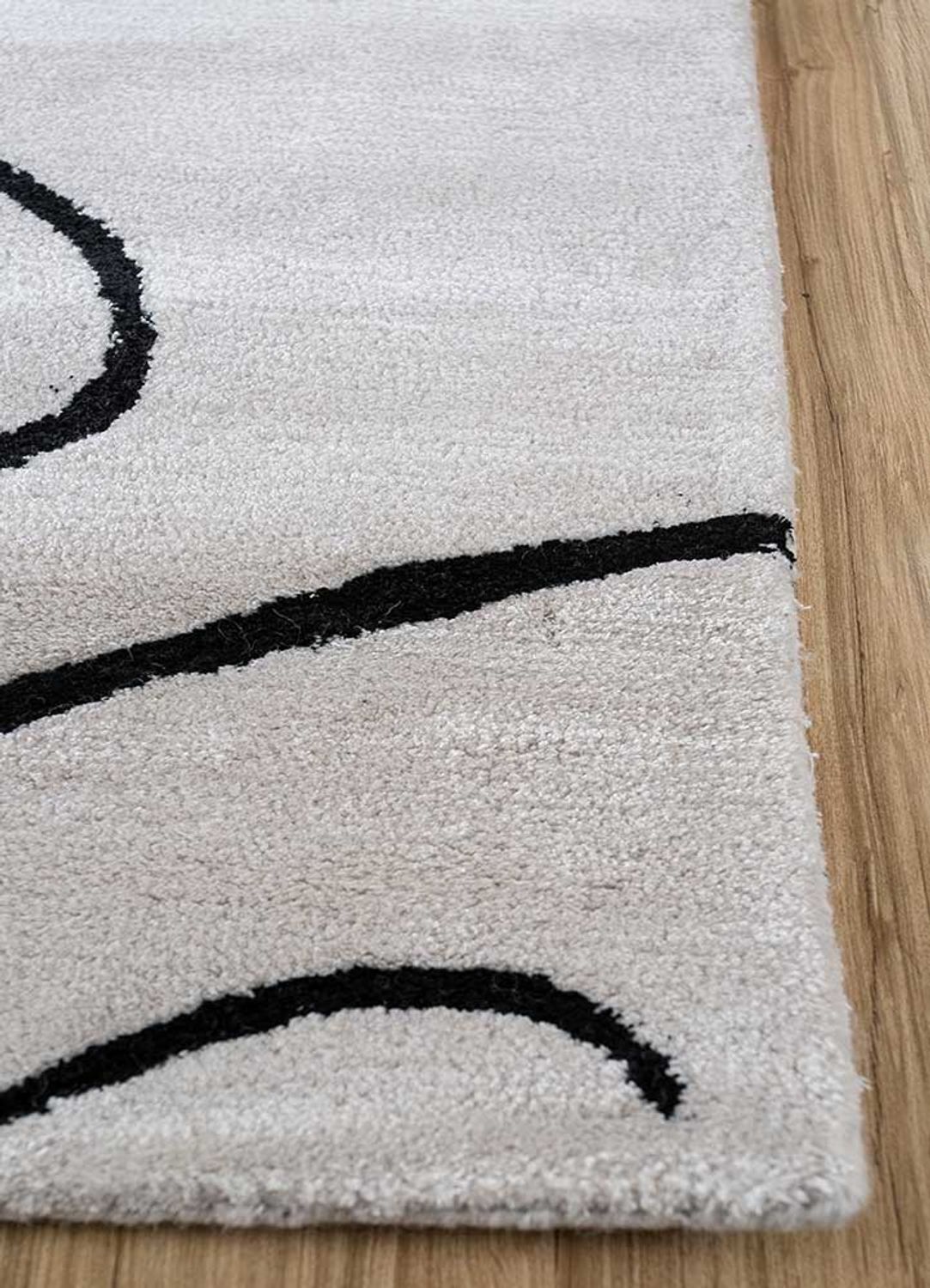 Alfombra de lana - 330 x 240 cm - gris claro