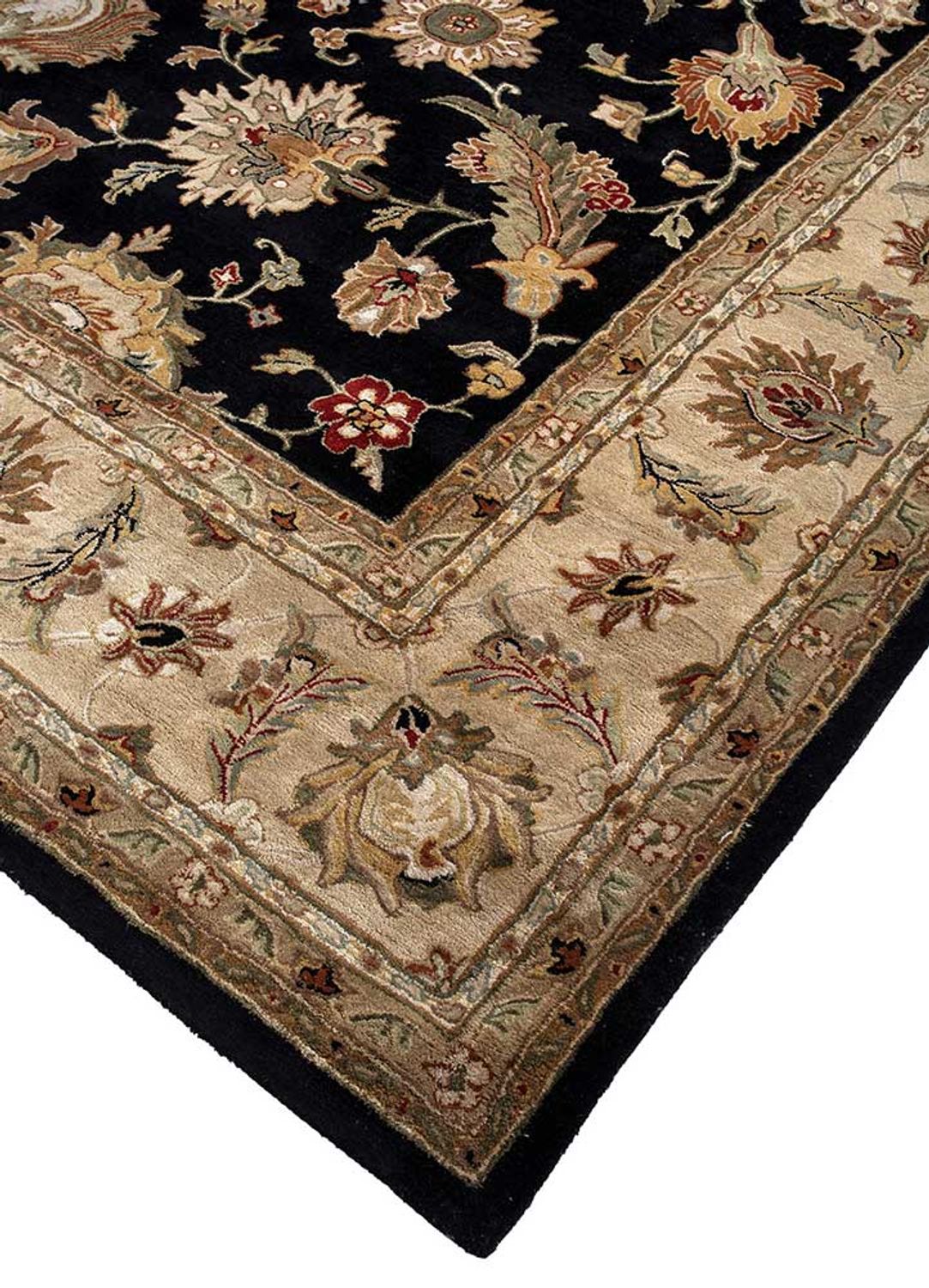 Alfombra de lana - 450 x 360 cm - negro