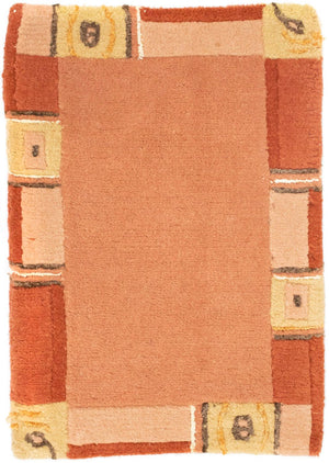 Alfombra de Nepal - 60 x 40 cm - rosa
