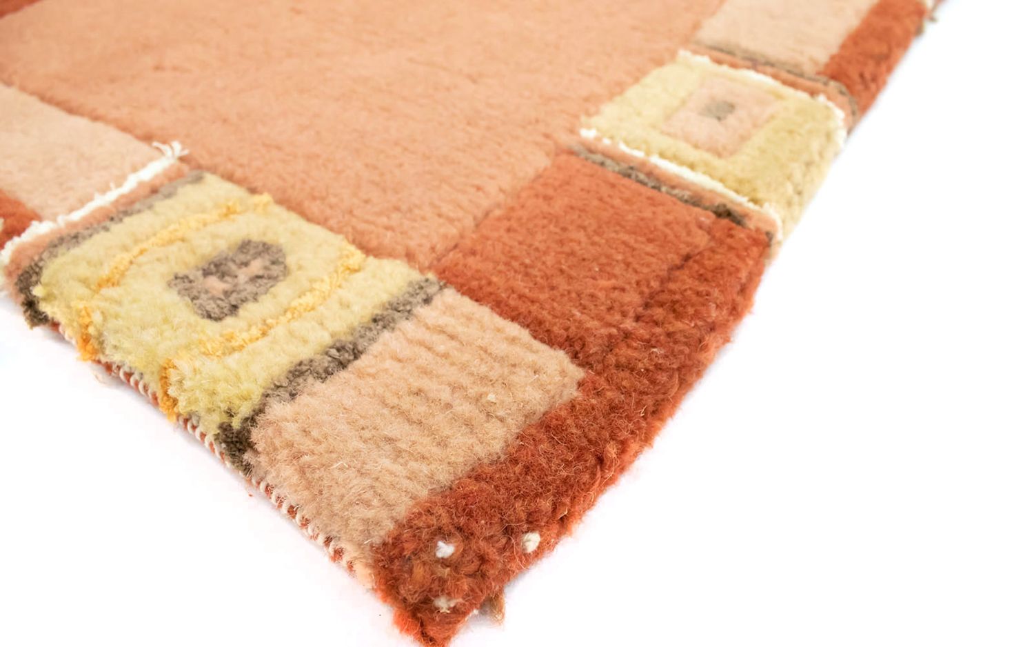 Alfombra de Nepal - 60 x 40 cm - rosa