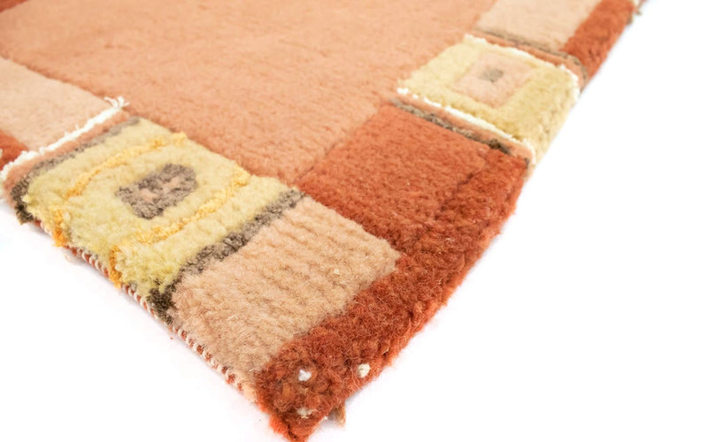Alfombra de Nepal - 60 x 40 cm - rosa