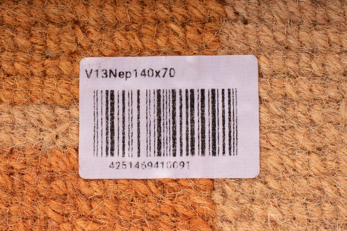 Alfombra de Nepal - 140 x 70 cm - naranja