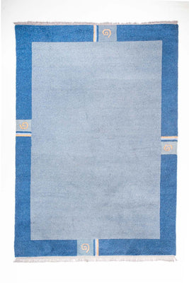 Alfombra de Nepal - 300 x 200 cm - azul claro