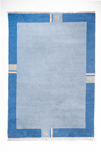 Alfombra de Nepal - 300 x 200 cm - azul claro