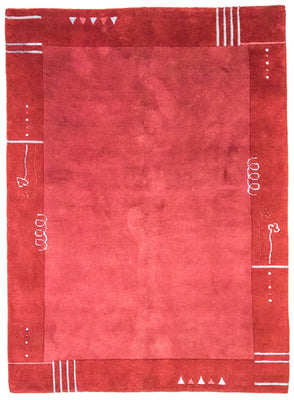 Alfombra de Nepal - 230 x 160 cm - rojo