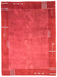 Alfombra de Nepal - 230 x 160 cm - rojo