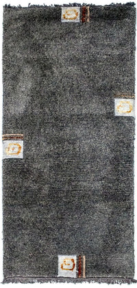Alfombra de Nepal - 140 x 70 cm - plata