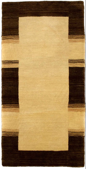 Alfombra de lana - 110 x 60 cm - beige