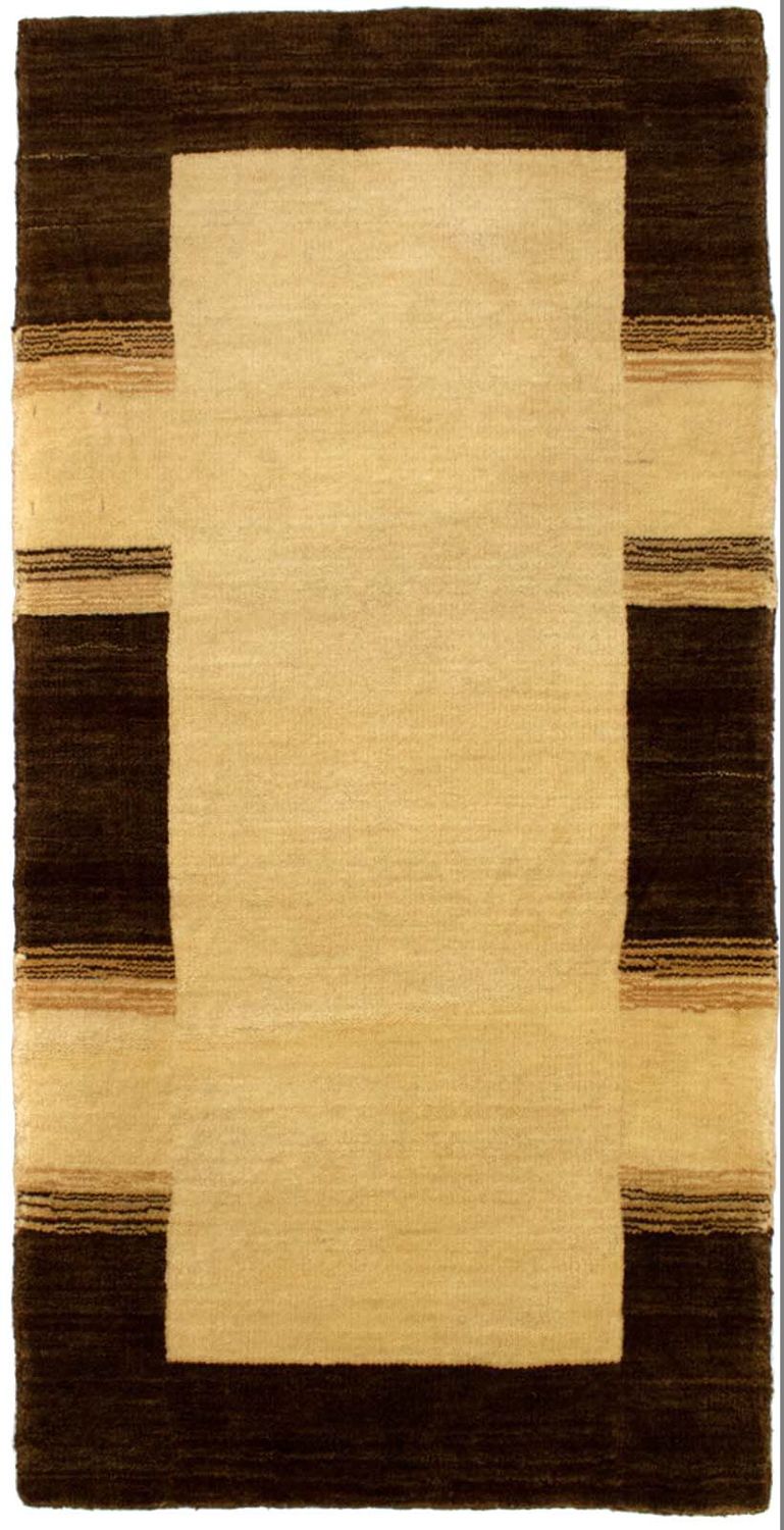 Alfombra de lana - 110 x 60 cm - beige