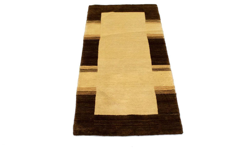 Alfombra de lana - 110 x 60 cm - beige