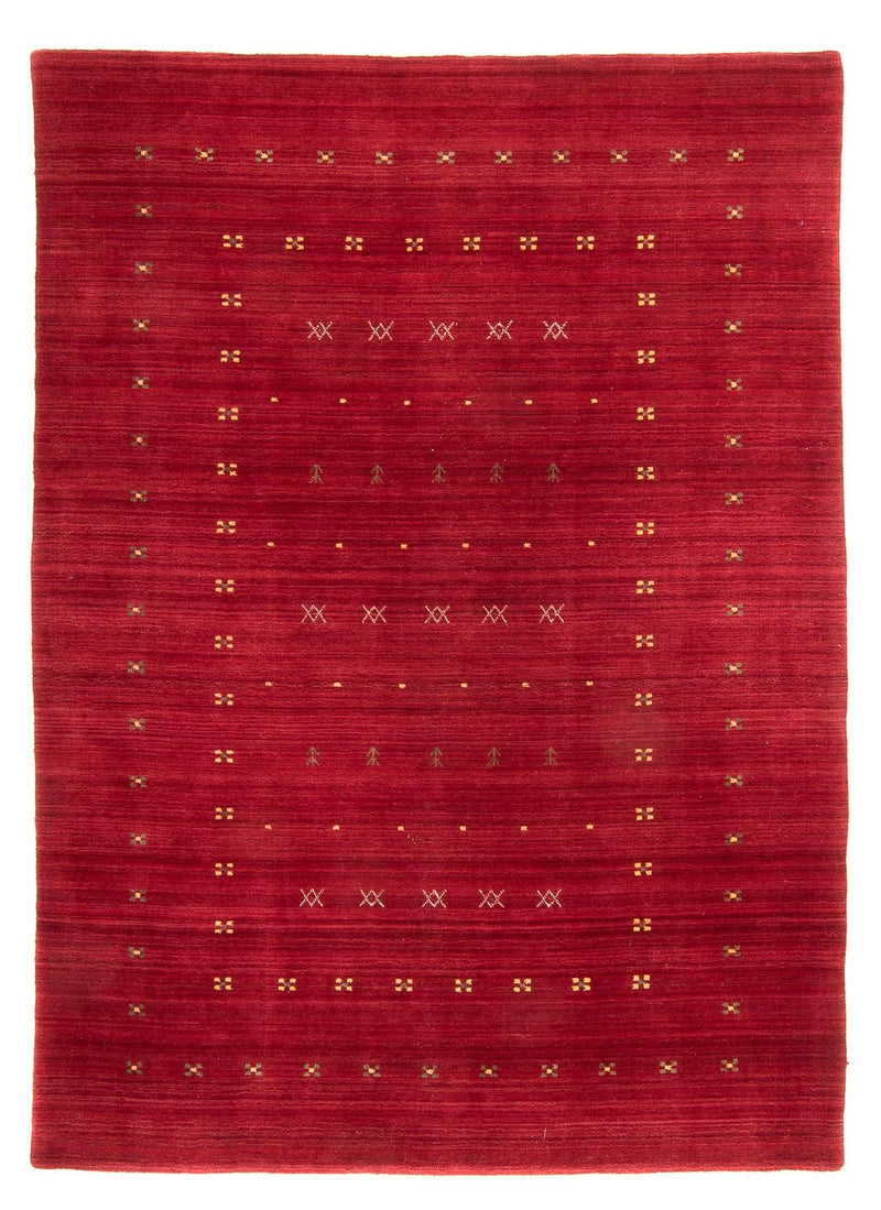 Alfombra Gabbeh - Loribaft Softy - 240 x 170 cm - rojo oscuro