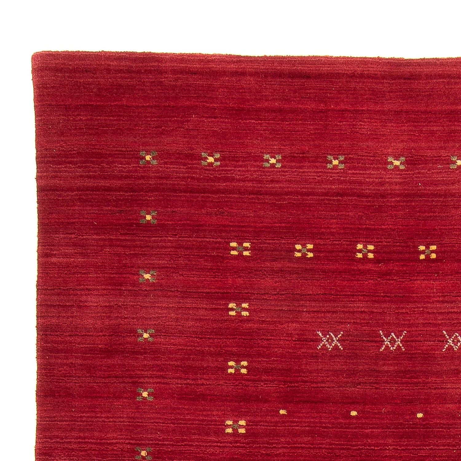Alfombra Gabbeh - Loribaft Softy - 240 x 170 cm - rojo oscuro