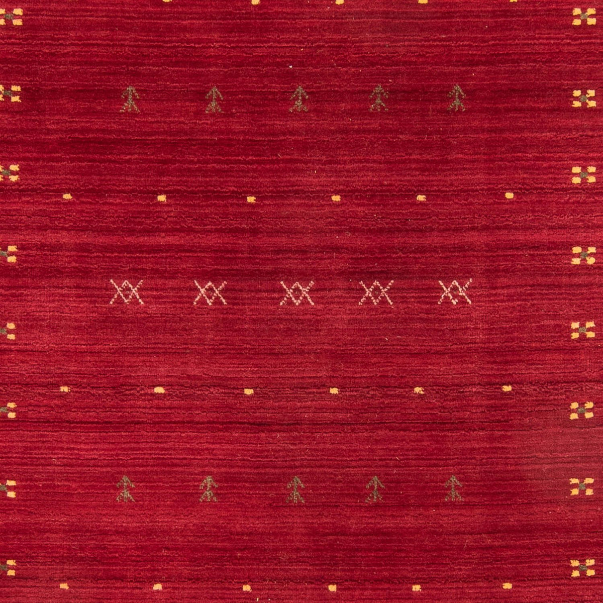 Alfombra Gabbeh - Loribaft Softy - 240 x 170 cm - rojo oscuro