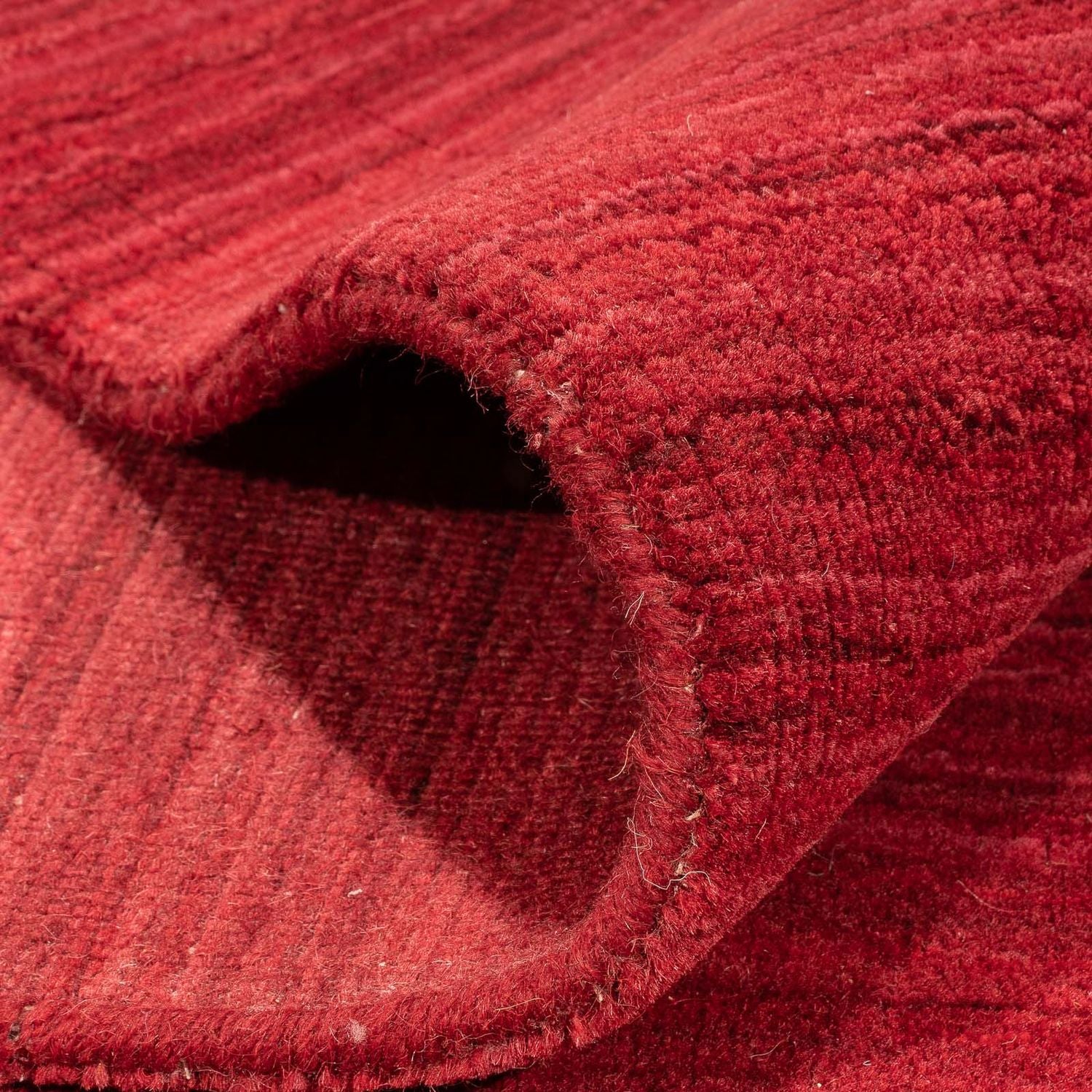 Alfombra Gabbeh - Loribaft Softy - 240 x 170 cm - rojo oscuro