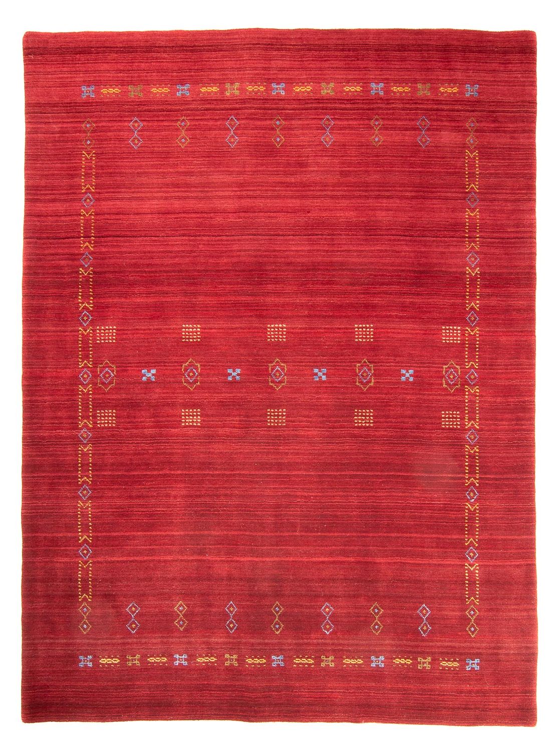 Alfombra Gabbeh - Loribaft Softy - 240 x 170 cm - rojo oscuro