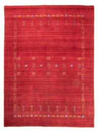 Alfombra Gabbeh - Loribaft Softy - 240 x 170 cm - rojo oscuro