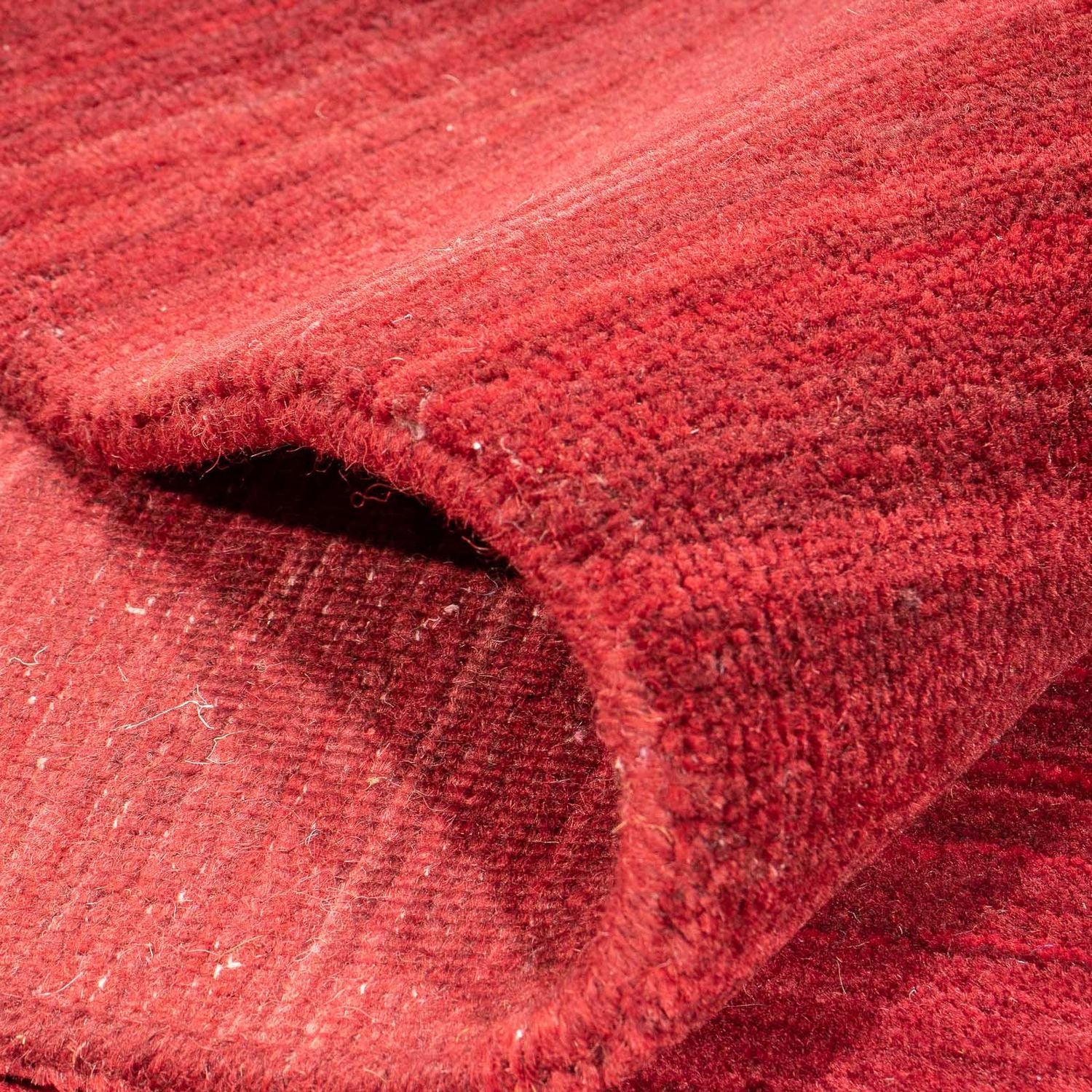 Alfombra Gabbeh - Loribaft Softy - 240 x 170 cm - rojo oscuro