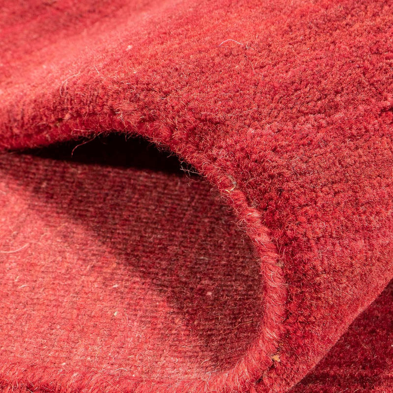 Alfombra Gabbeh - Loribaft Softy - 240 x 170 cm - rojo oscuro