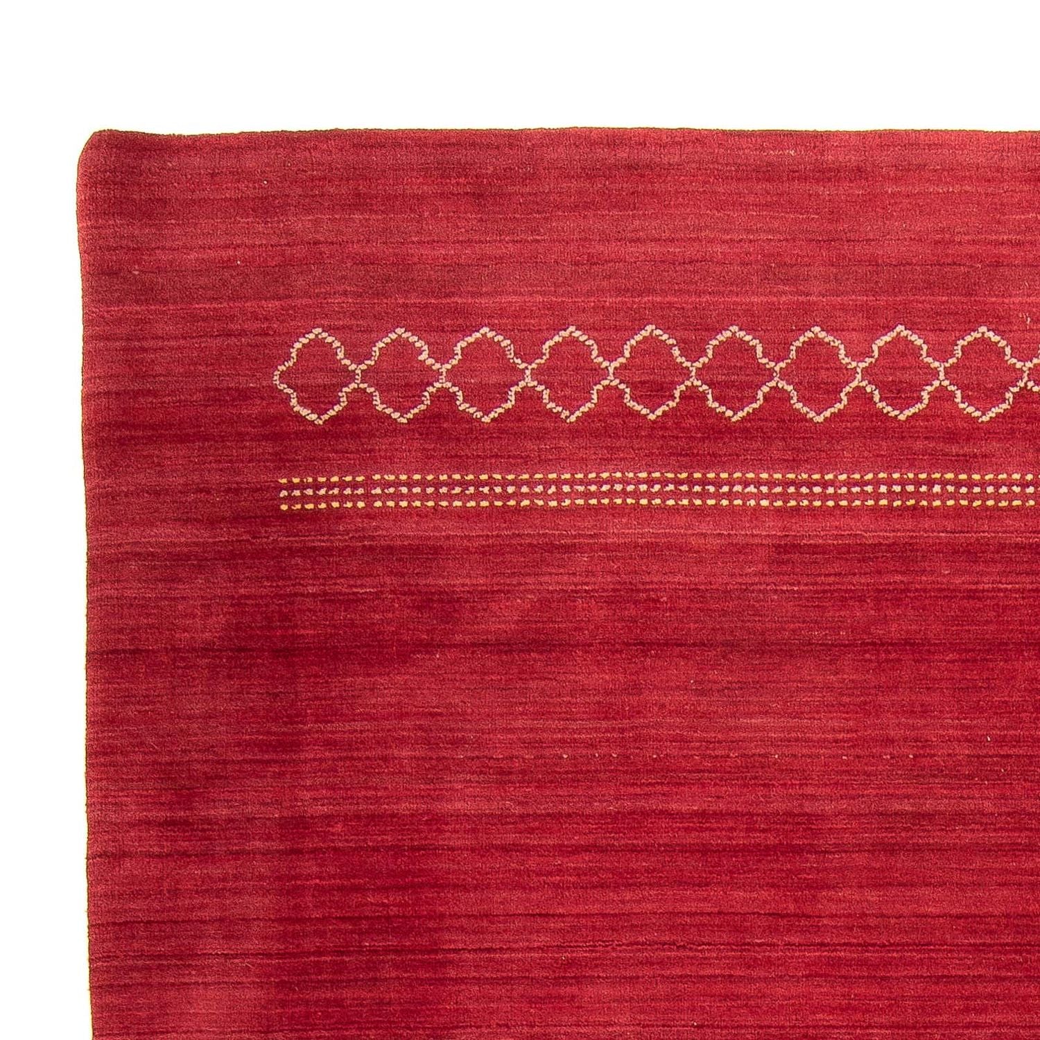 Alfombra Gabbeh - Loribaft Softy - 240 x 170 cm - rojo oscuro