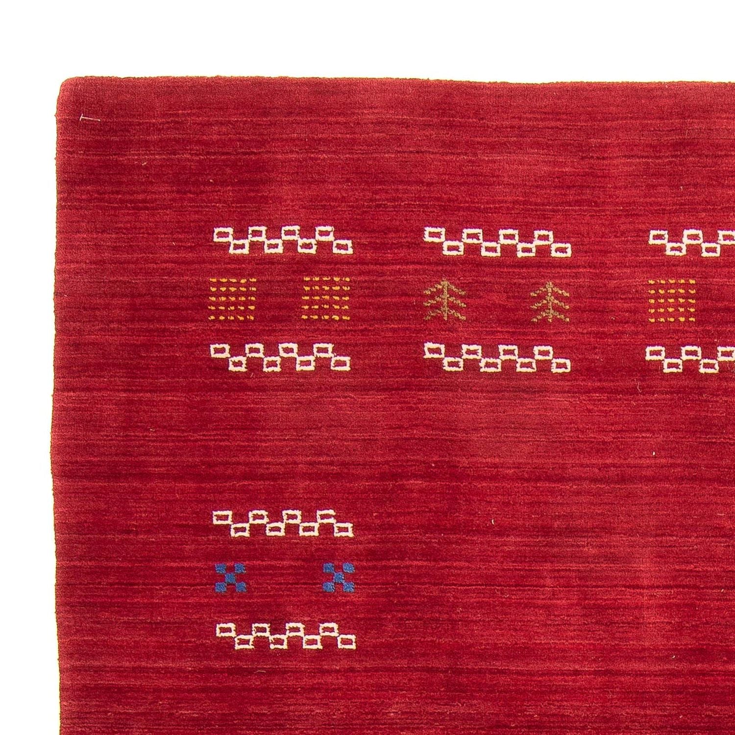 Alfombra Gabbeh - Loribaft Softy - 240 x 170 cm - rojo oscuro