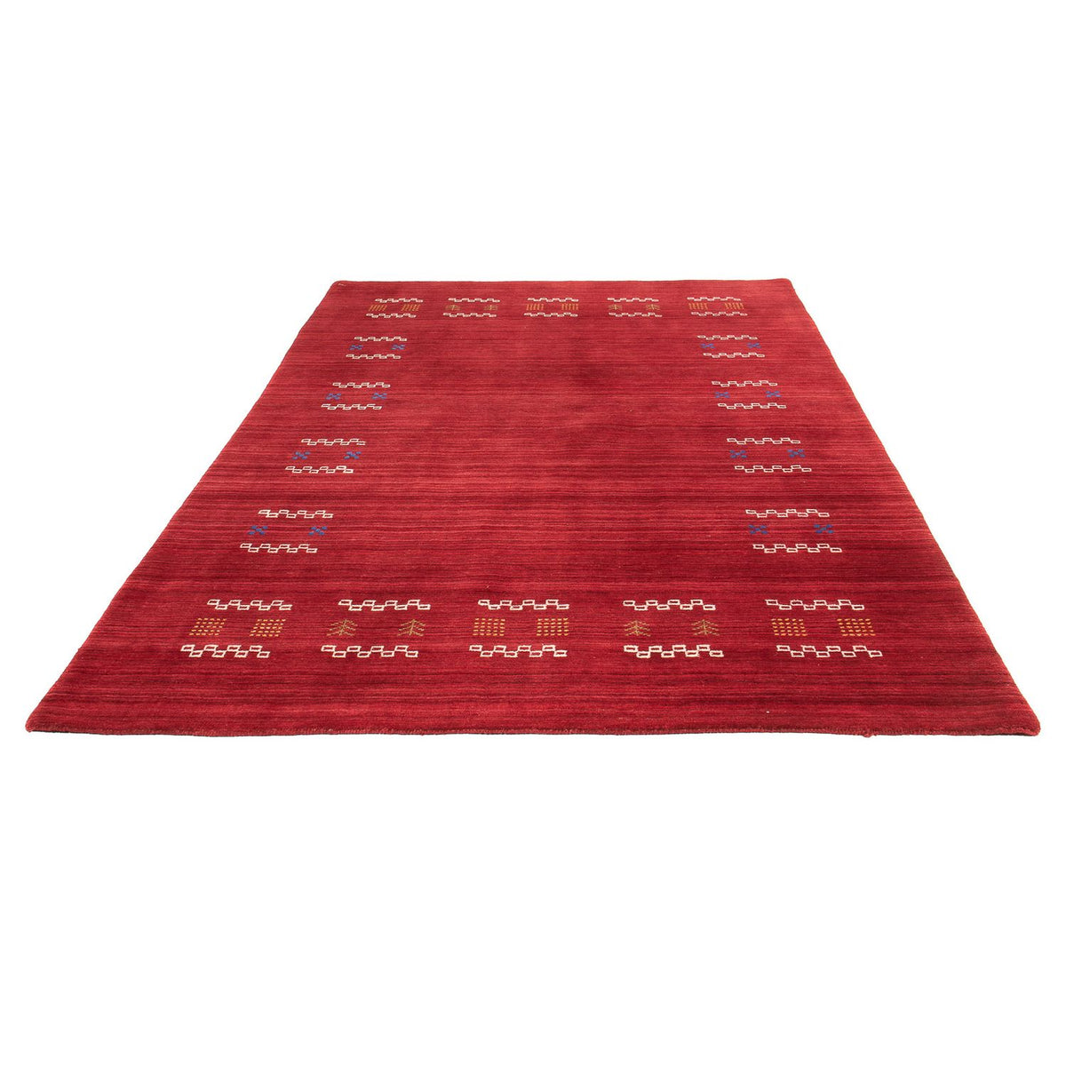 Alfombra Gabbeh - Loribaft Softy - 240 x 170 cm - rojo oscuro