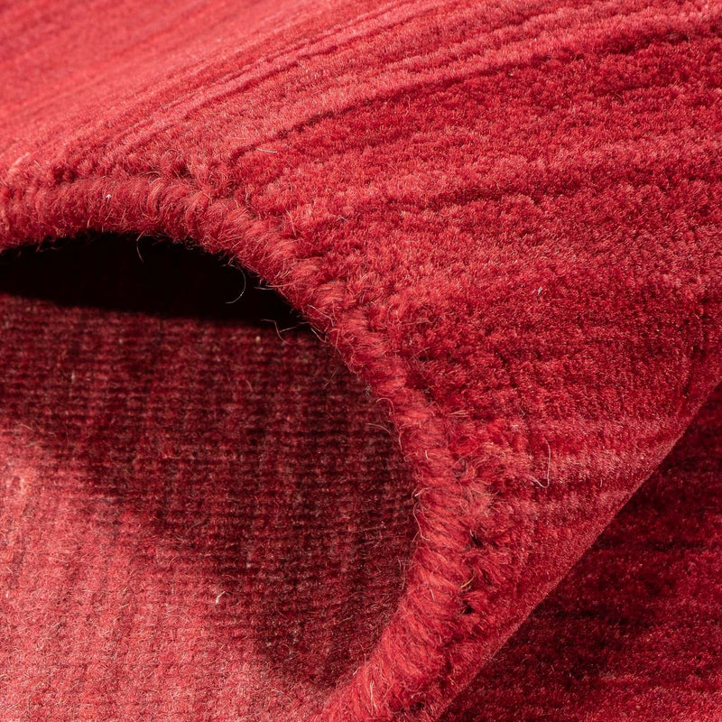 Alfombra Gabbeh - Loribaft Softy - 240 x 170 cm - rojo oscuro