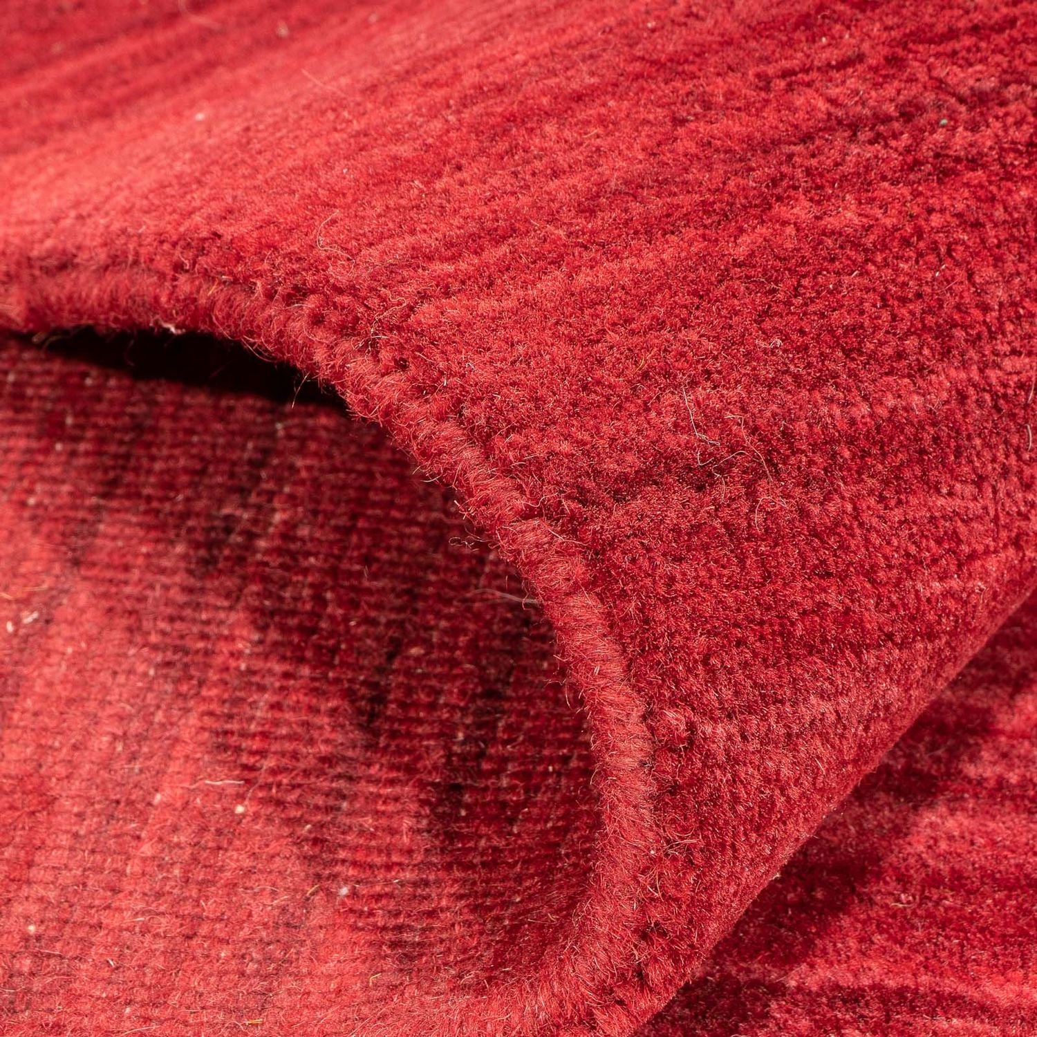 Alfombra Gabbeh - Loribaft Softy - 240 x 170 cm - rojo oscuro