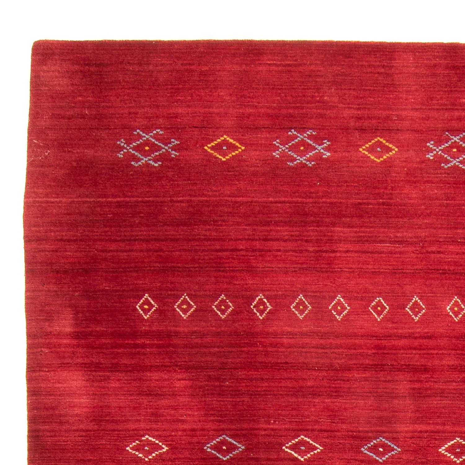 Alfombra Gabbeh - Loribaft Softy - 240 x 170 cm - rojo oscuro