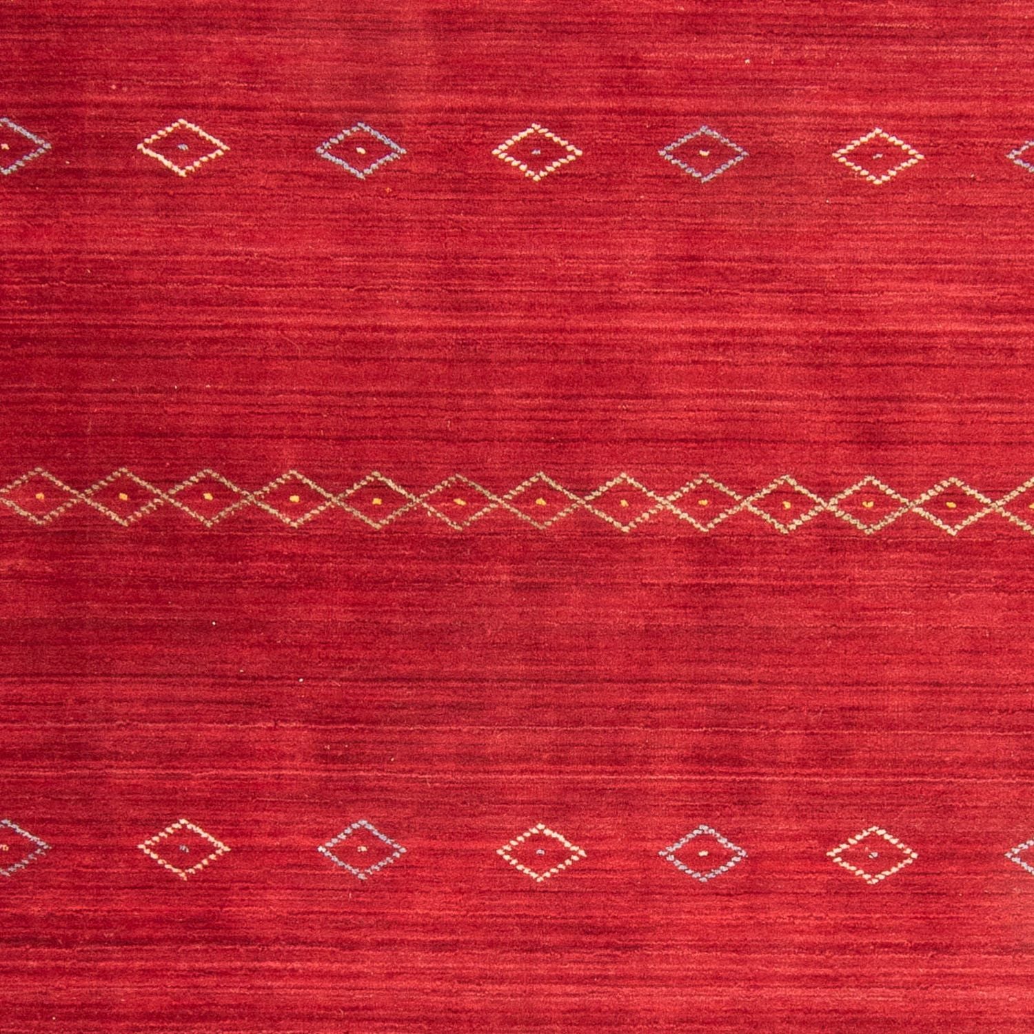 Alfombra Gabbeh - Loribaft Softy - 240 x 170 cm - rojo oscuro