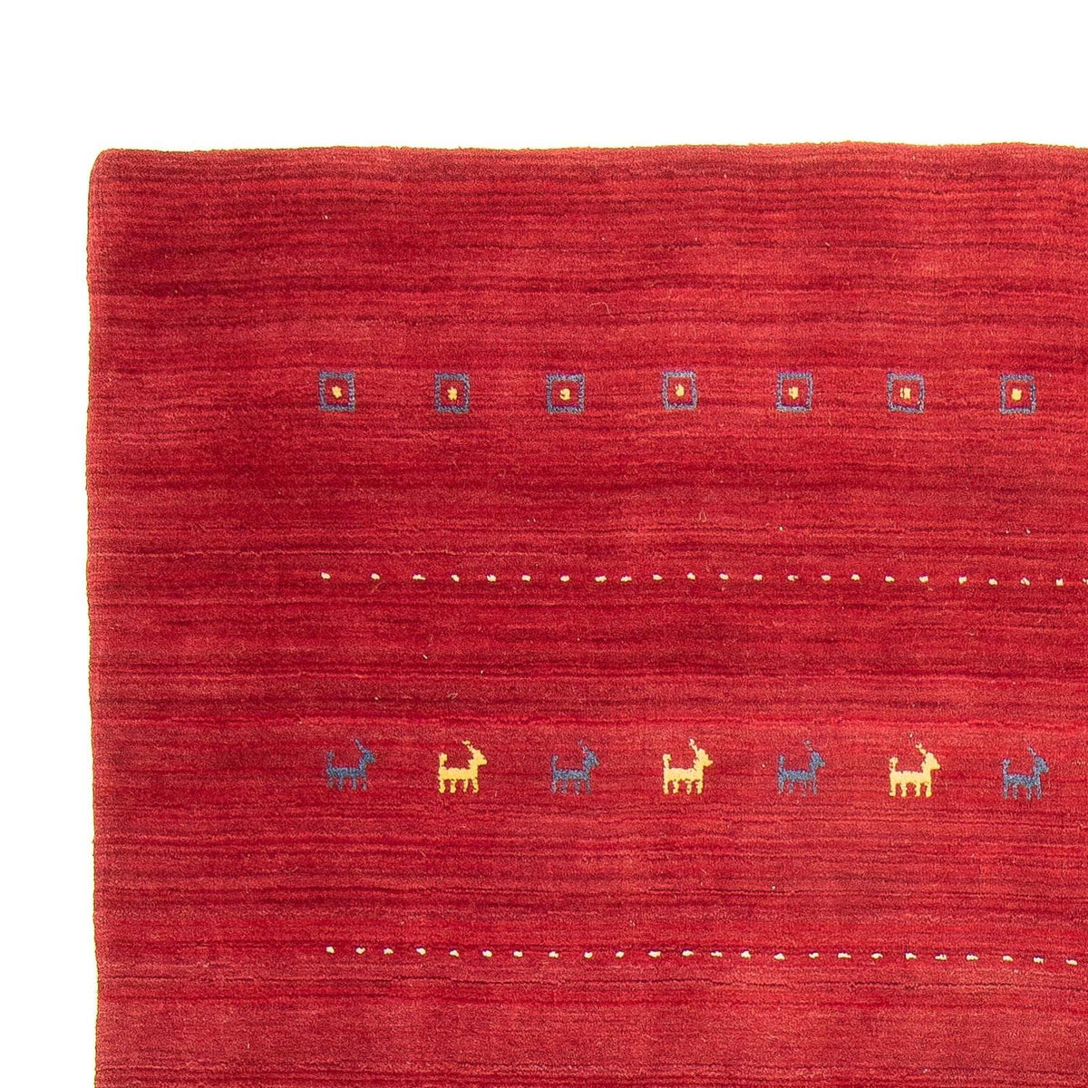 Alfombra Gabbeh - Loribaft Softy - 240 x 170 cm - rojo oscuro