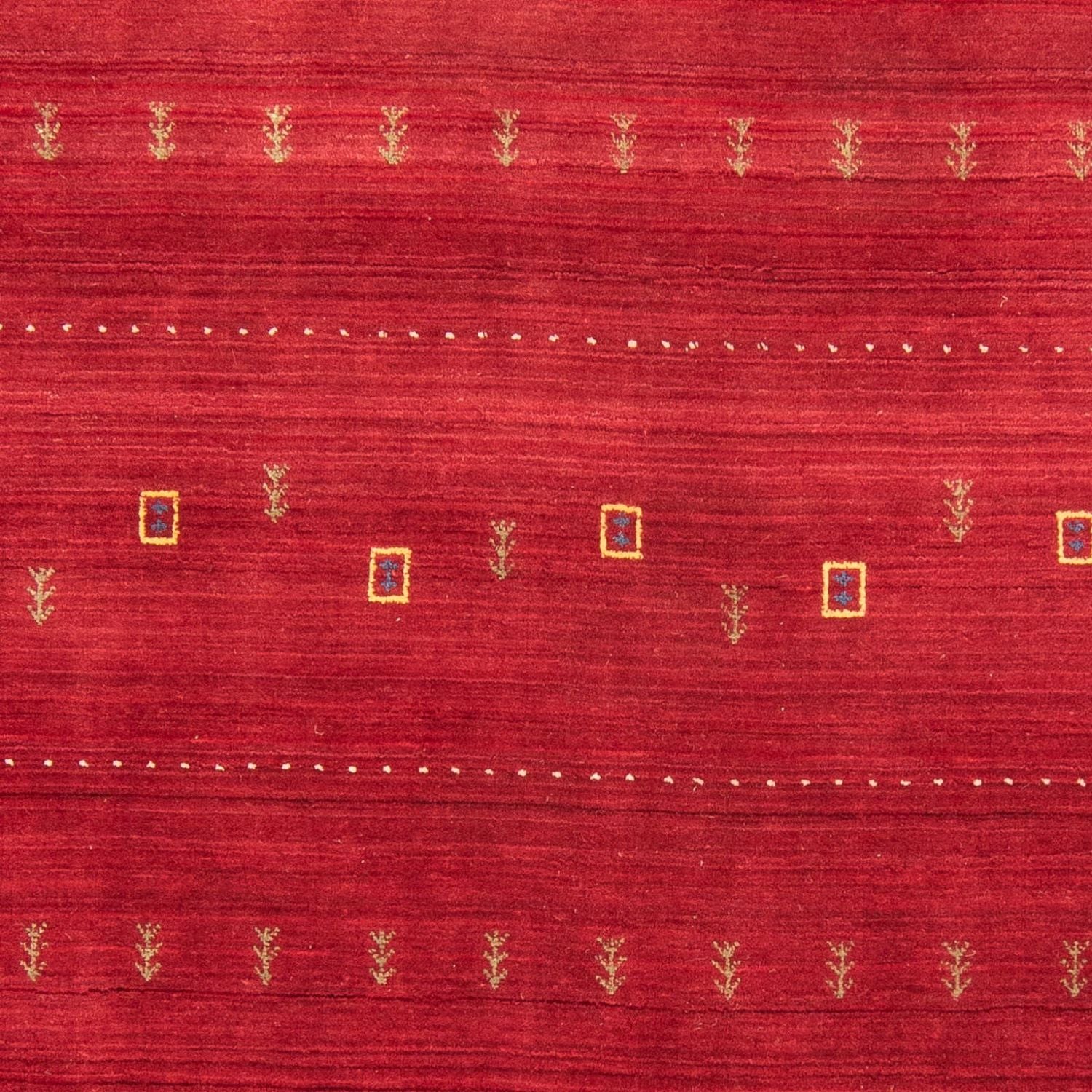 Alfombra Gabbeh - Loribaft Softy - 240 x 170 cm - rojo oscuro