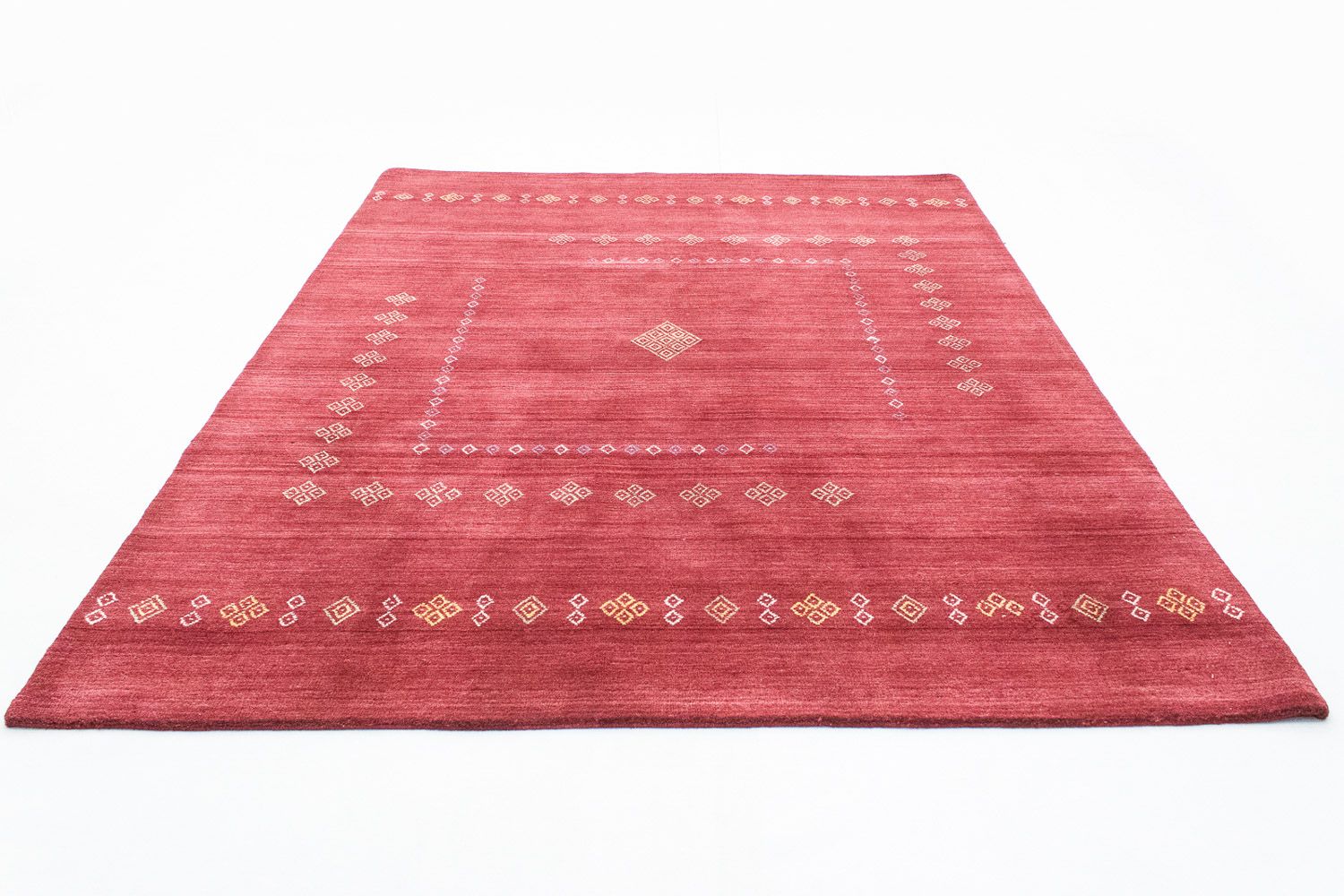 Alfombra de lana - 240 x 170 cm - rojo