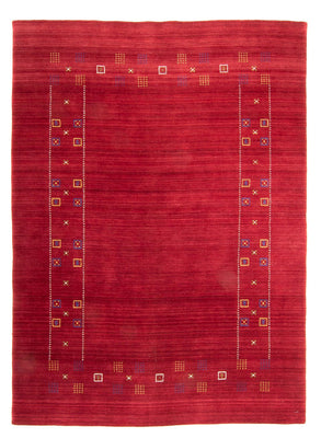 Alfombra Gabbeh - Loribaft Softy - 240 x 170 cm - rojo oscuro