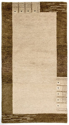 Alfombra Gabbeh - Indus - 165 x 90 cm - beige