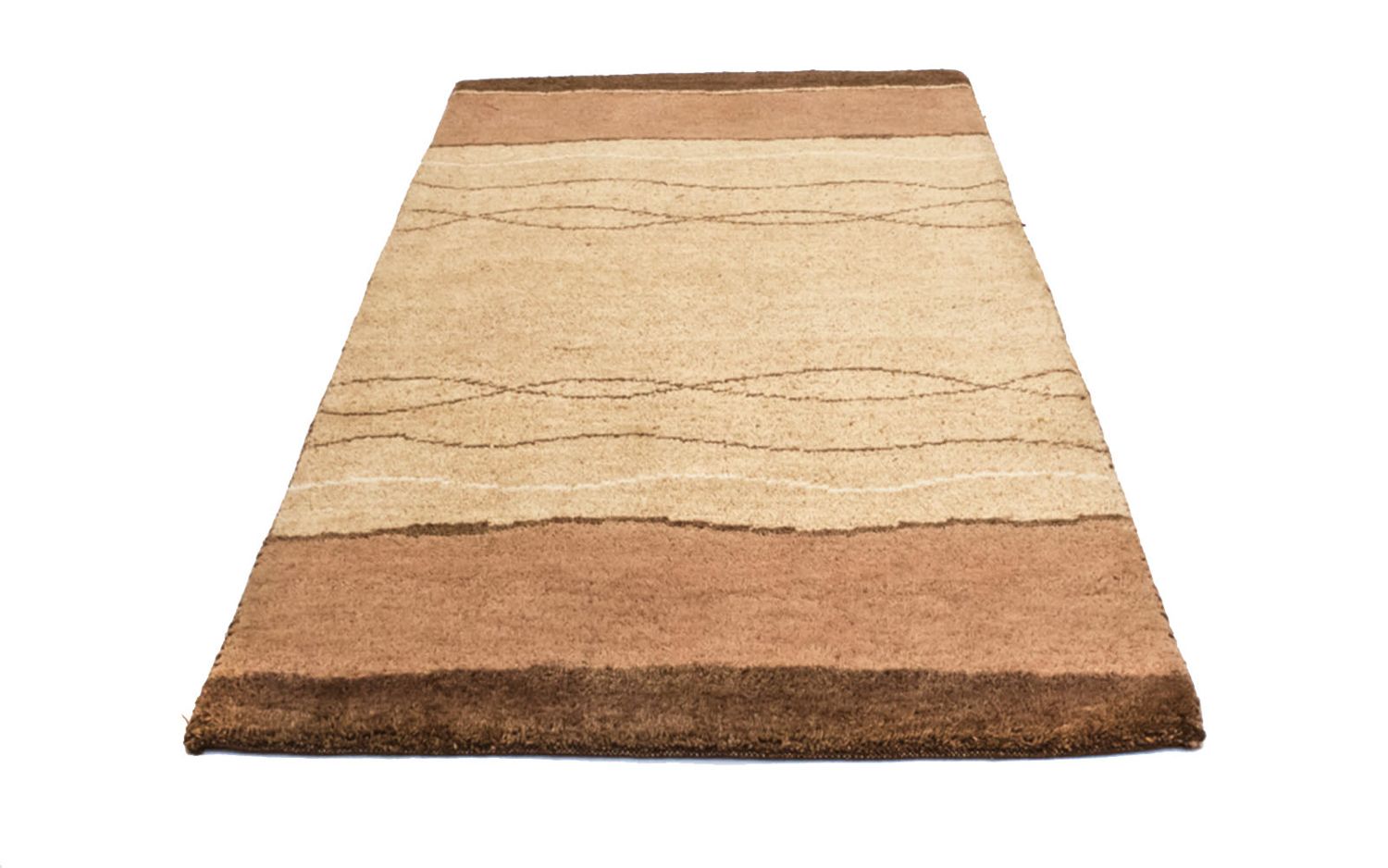 Alfombra Gabbeh - Indus - 160 x 90 cm - marrón