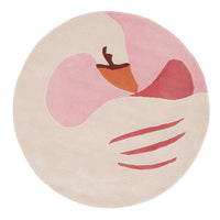 Kinderteppich Schwan rund – product image