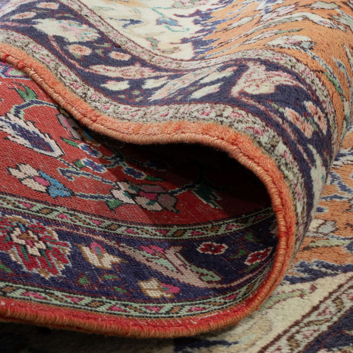 Alfombra persa - Nómada - 135 x 102 cm - terracota