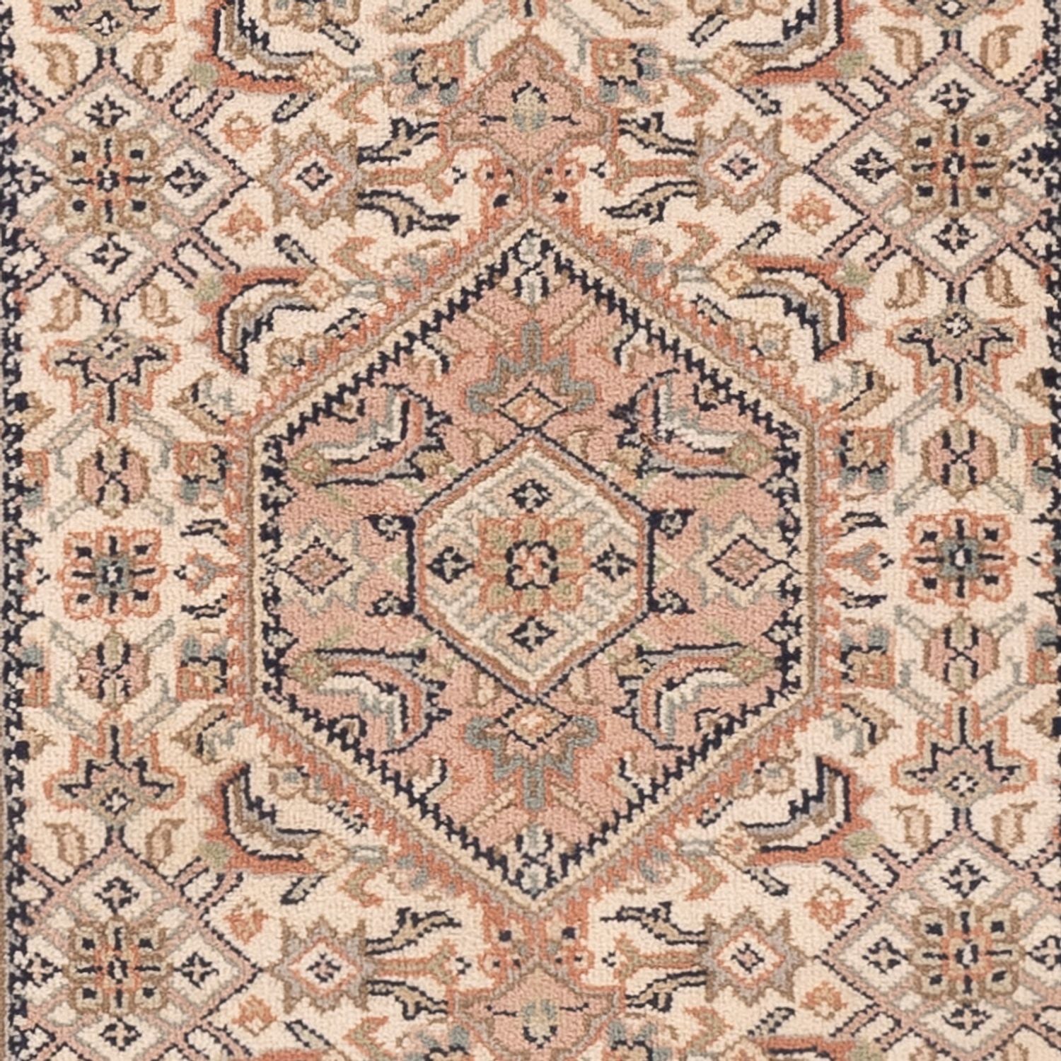 Alfombra oriental - Bidjar - Indus - 140 x 70 cm - beige oscuro