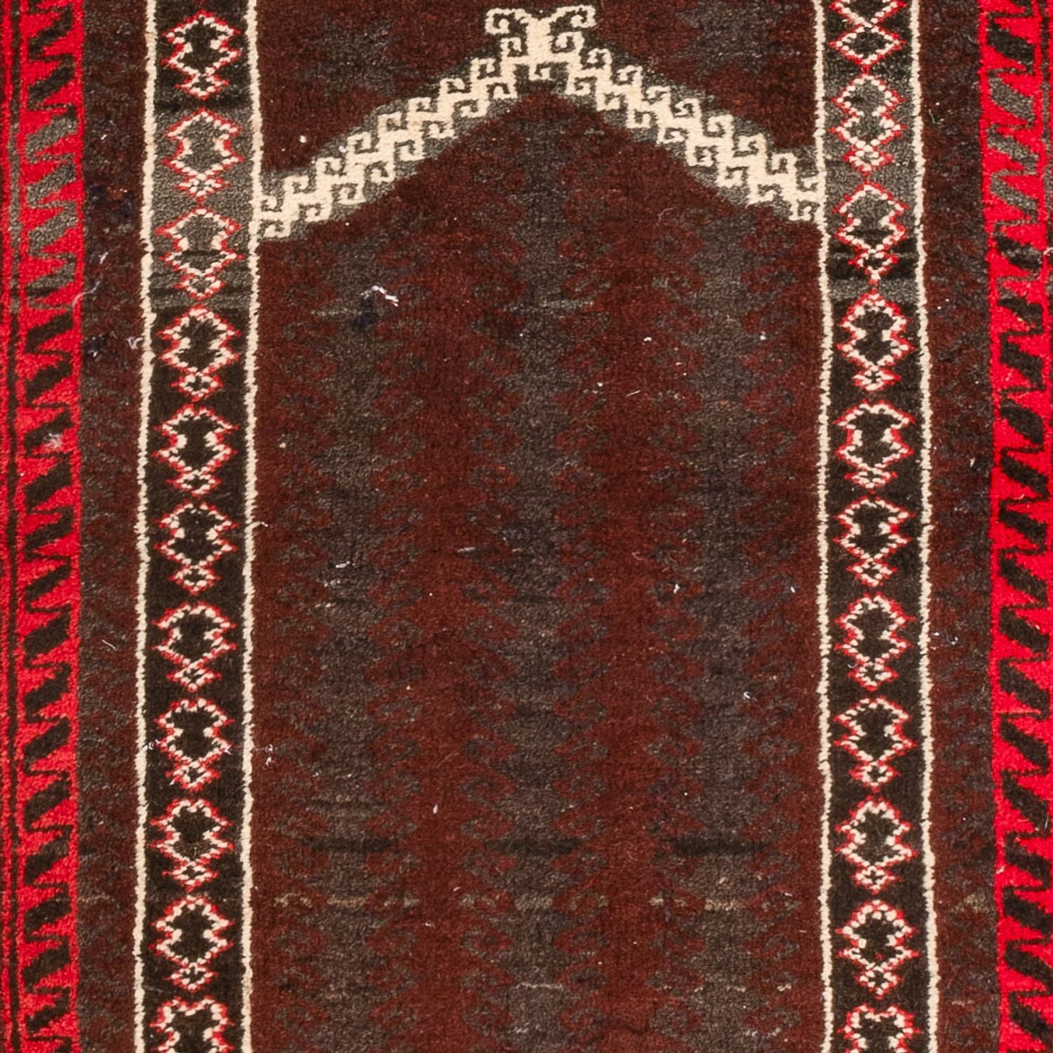 Alfombra Belutsch - 147 x 97 cm - rojo oscuro