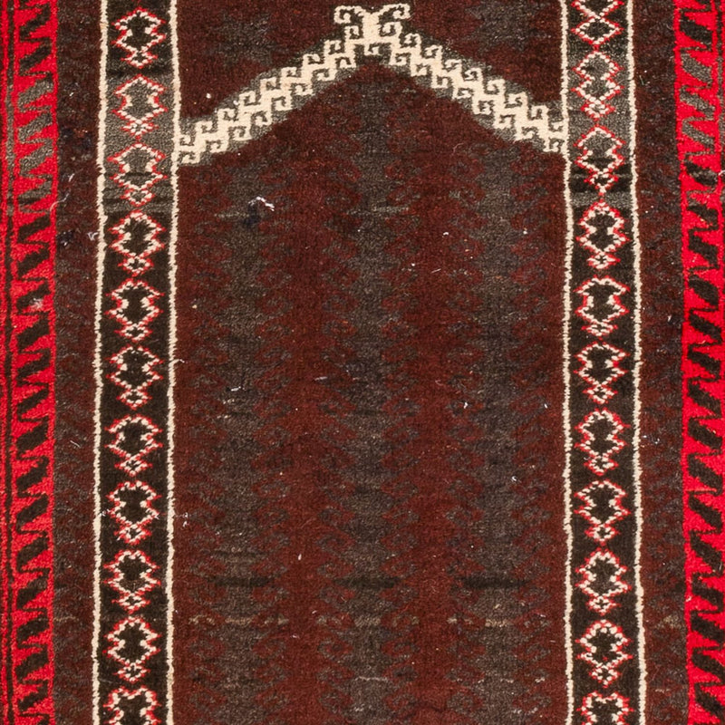 Alfombra Belutsch - 147 x 97 cm - rojo oscuro