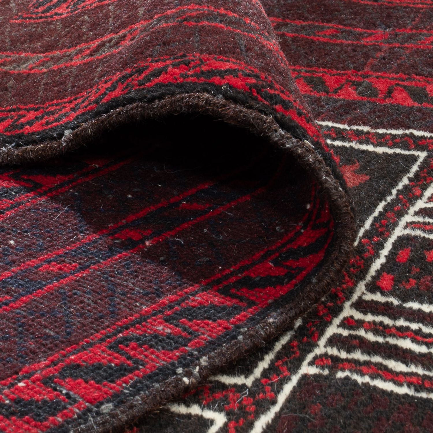 Alfombra Belutsch - 147 x 97 cm - rojo oscuro