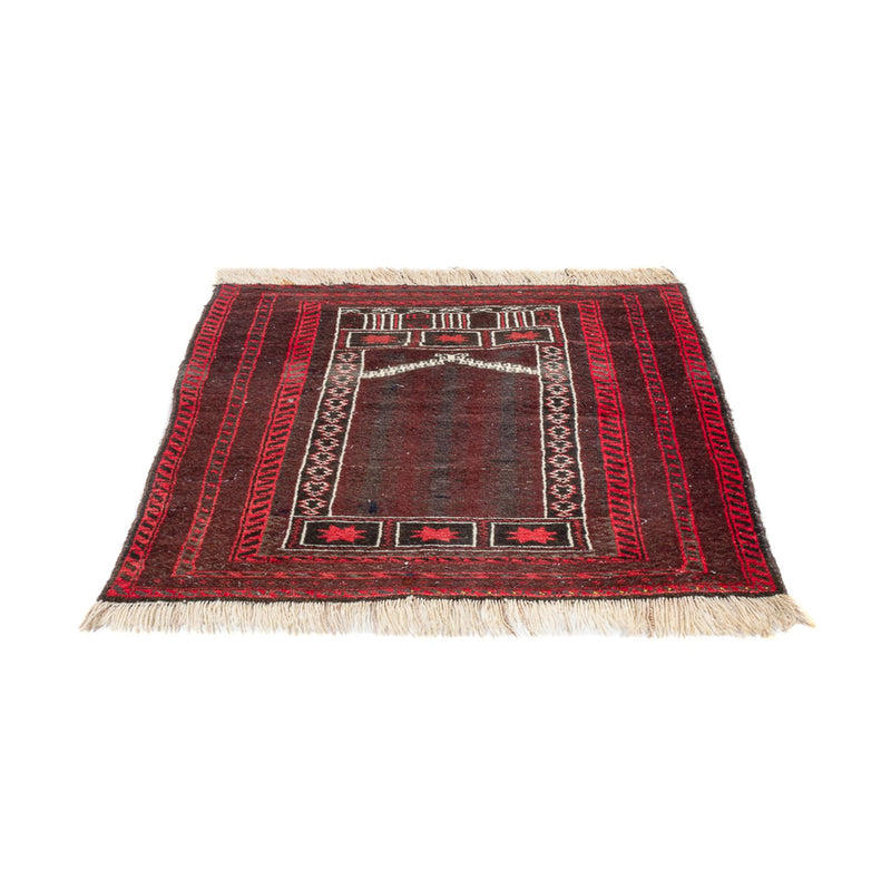 Alfombra Belutsch - 147 x 97 cm - rojo oscuro