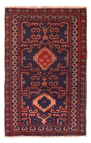 Alfombra Belutsch - 120 x 60 cm - rojo burdeos