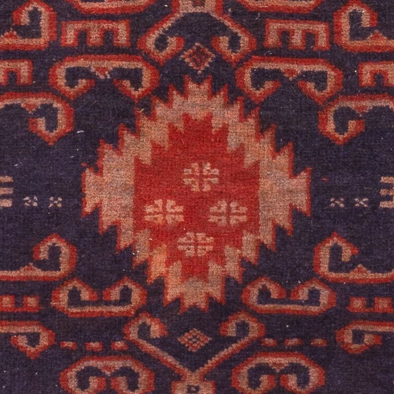 Alfombra Belutsch - 120 x 60 cm - rojo burdeos