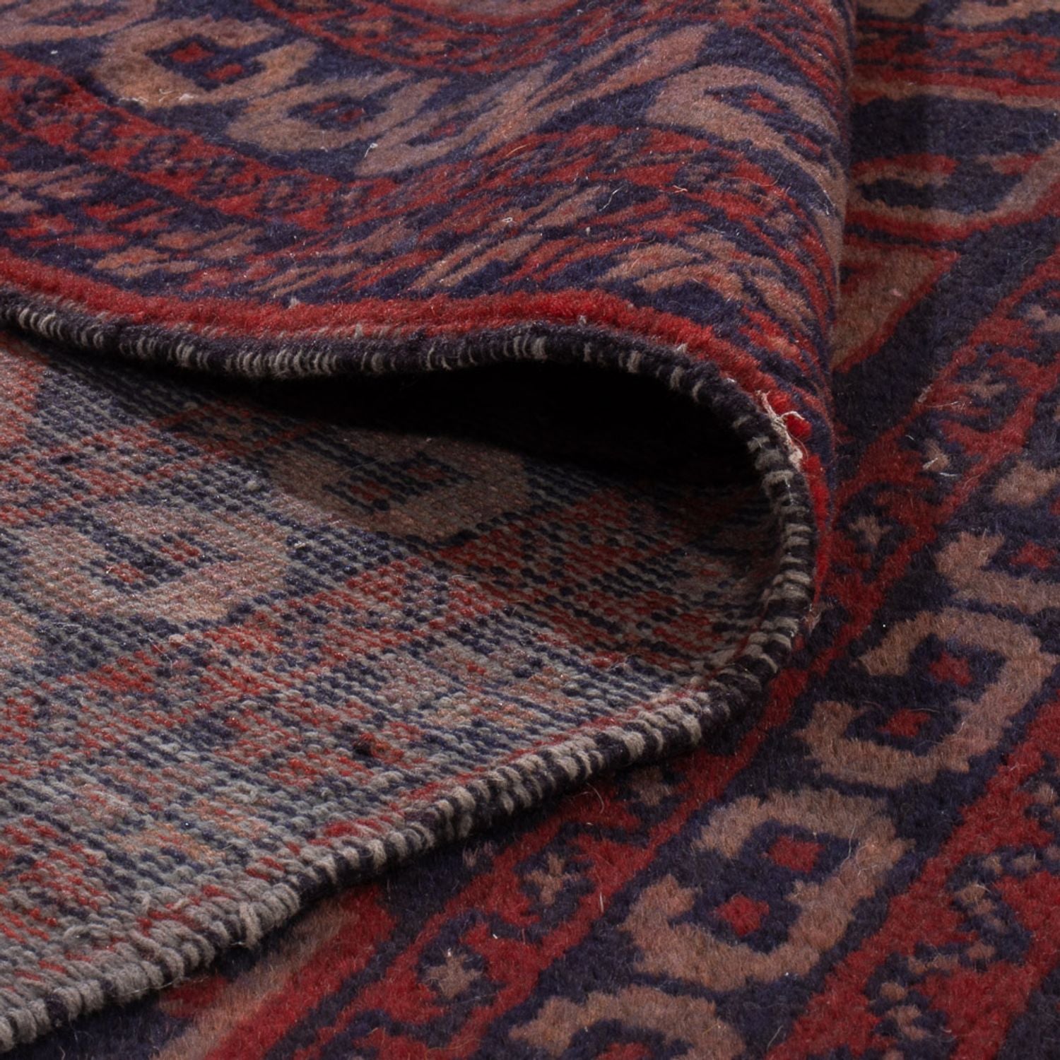 Alfombra Belutsch - 120 x 60 cm - rojo burdeos
