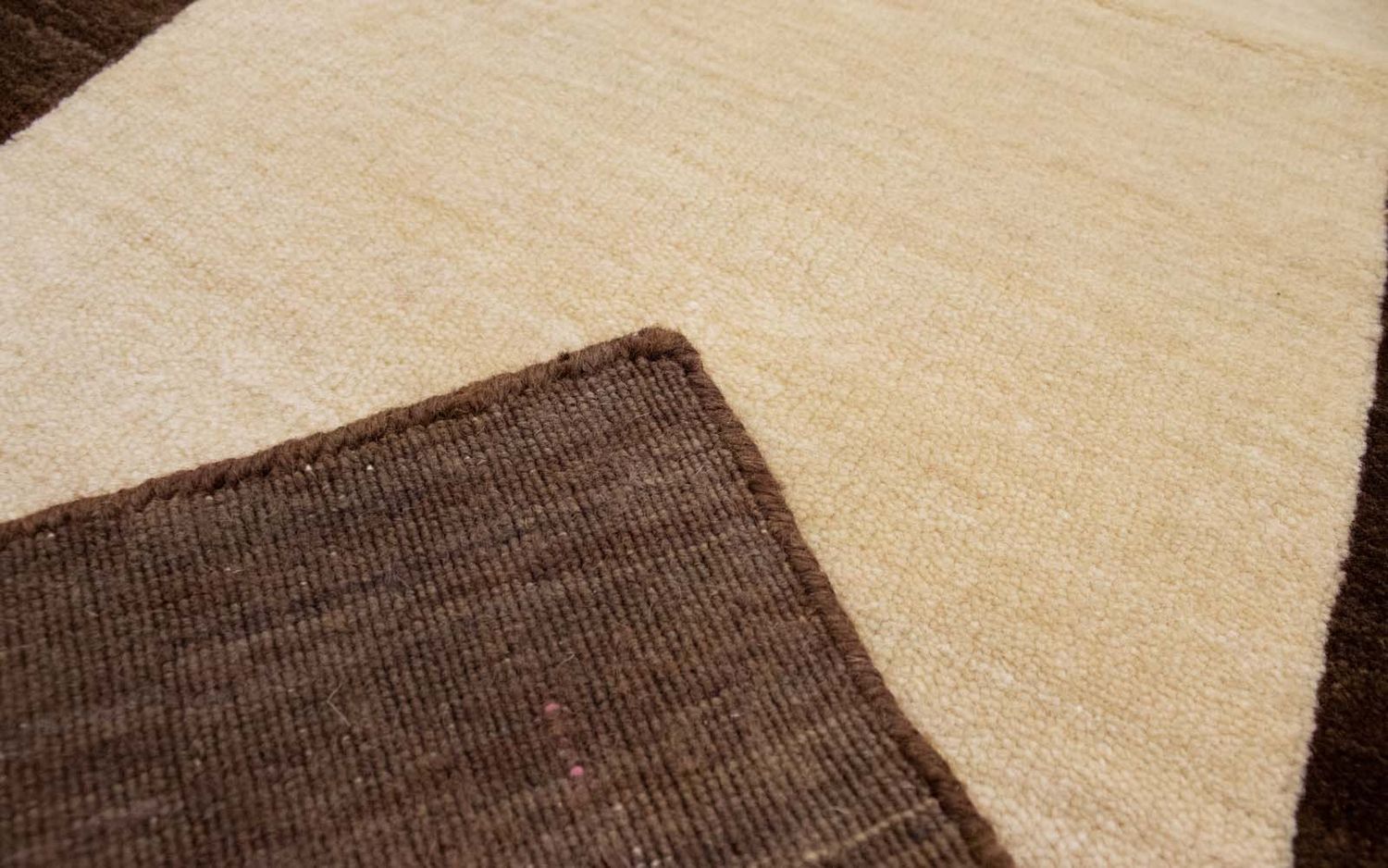 Alfombra de lana - 110 x 60 cm - beige